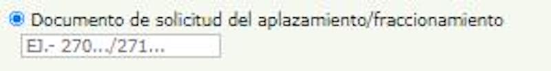 Documento de resolución de aplazamiento y fraccionamienot de pago