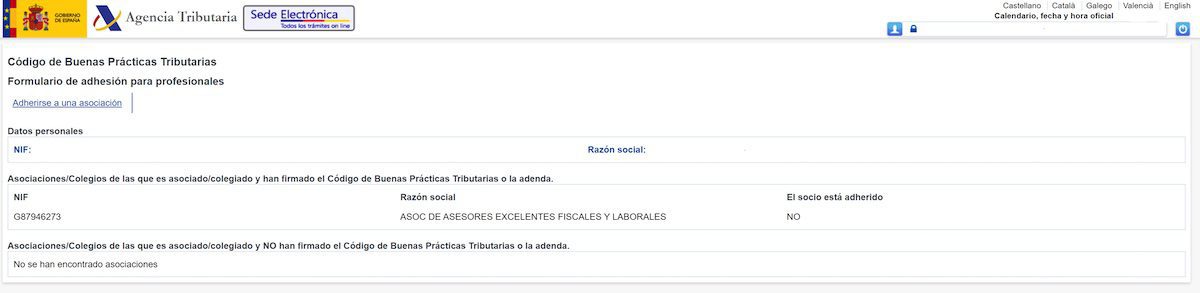 Formulario de adhesión de Buenas Prácticas Tributarias Formulario de adhesión de Buenas Prácticas Tributarias